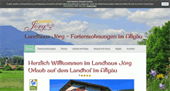 Desktop Screenshot of landhaus-joerg.de
